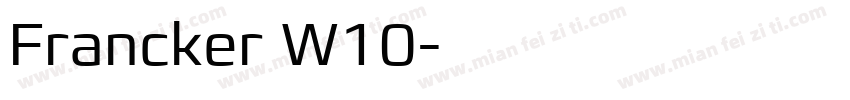 Francker W10字体转换